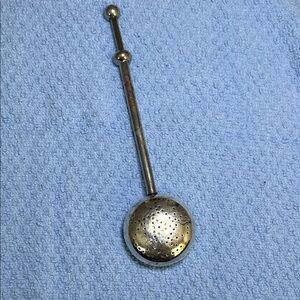 Art Deco Style Silver Plated Tea Infuser Spoon